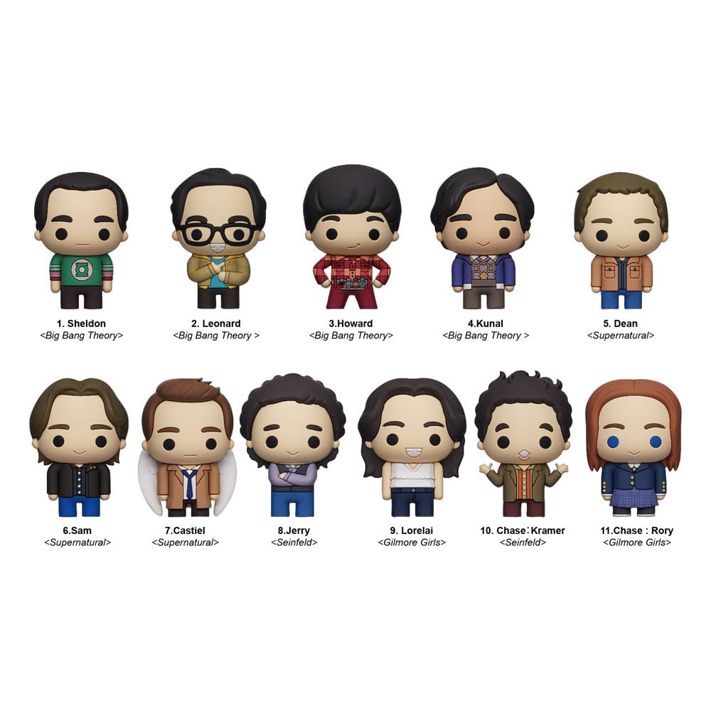 Warner Brothers TV 3D PVC-Taschenanhänger Series 1 Display (24)          