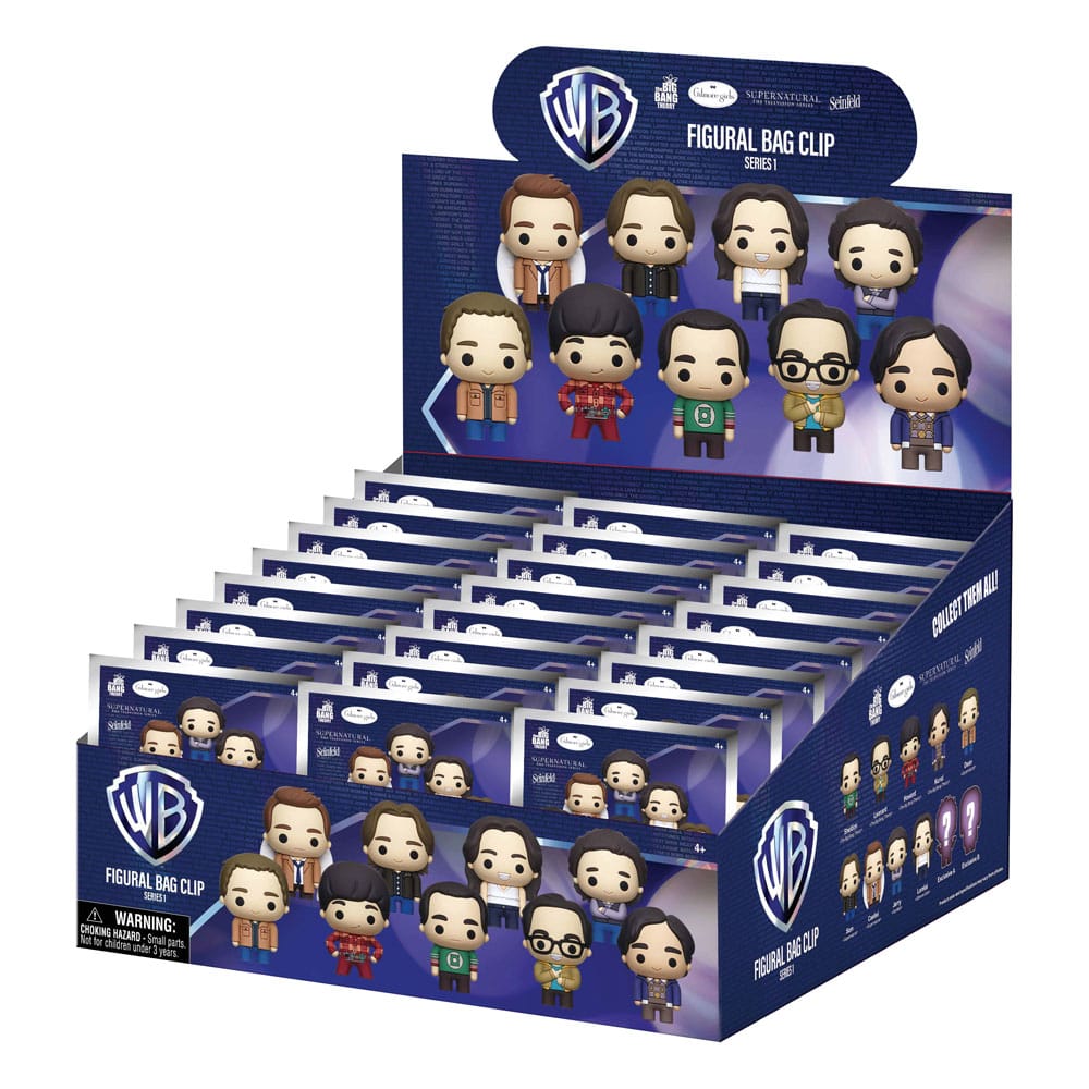 Warner Brothers TV 3D PVC-Taschenanhänger Series 1 Display (24)          