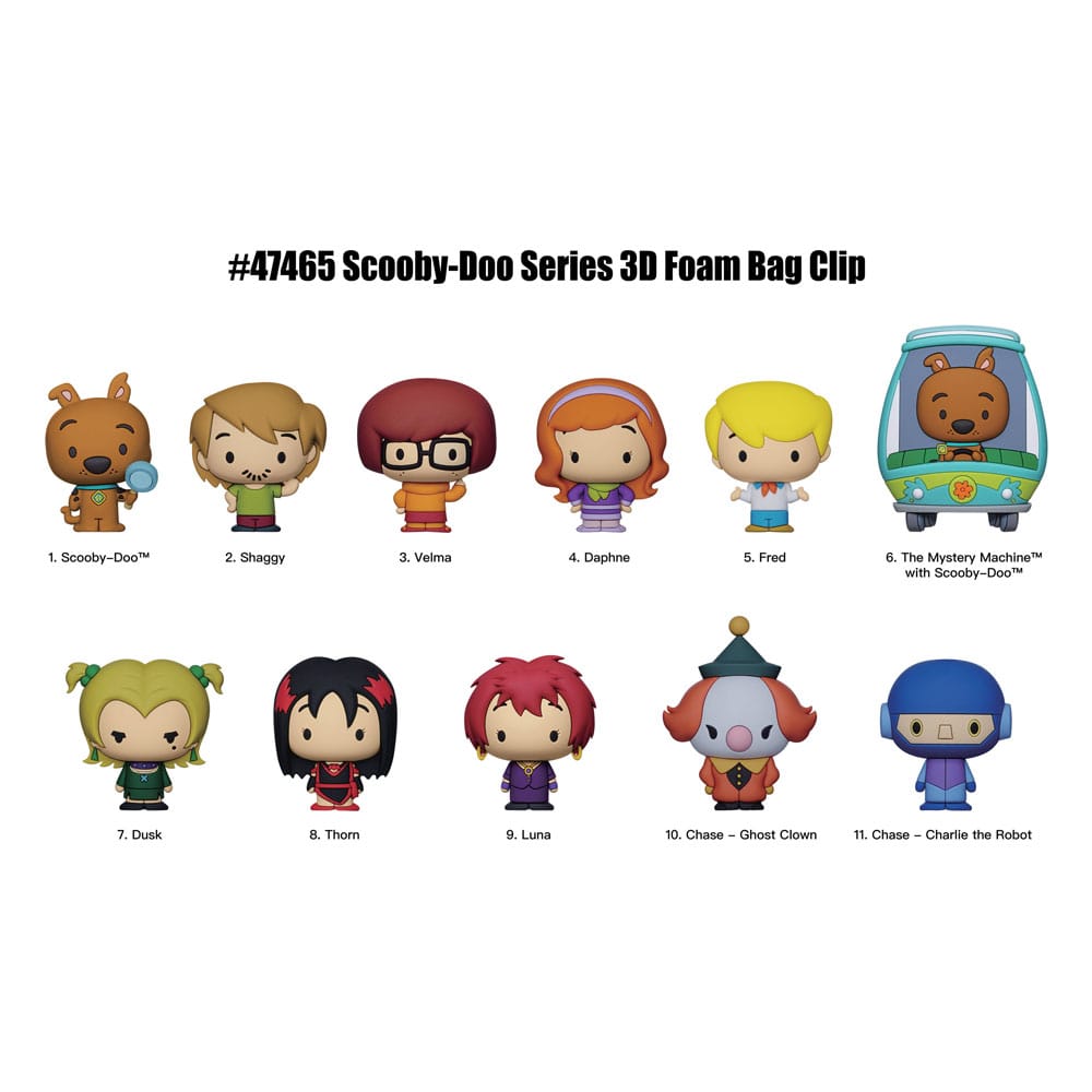Scooby-Doo 3D PVC-Taschenanhänger Series 2 Display (24)