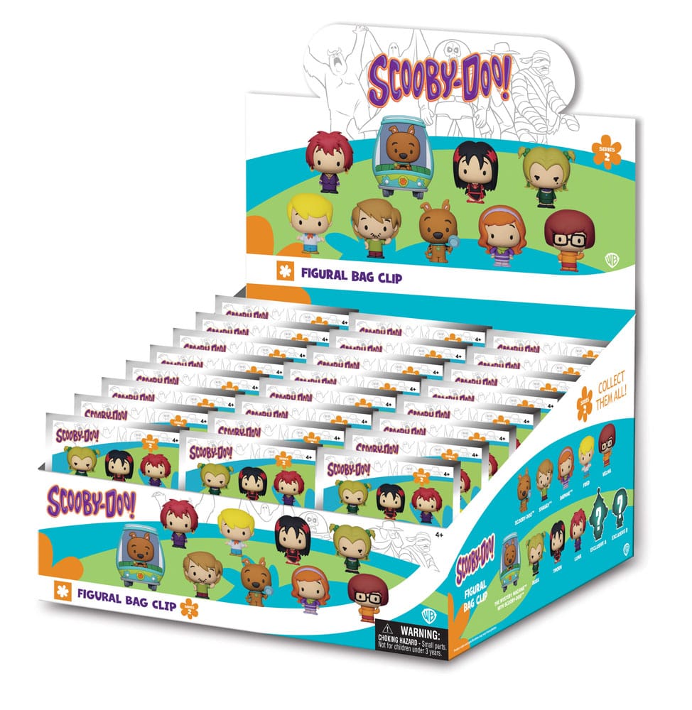 Scooby-Doo 3D PVC-Taschenanhänger Series 2 Display (24)