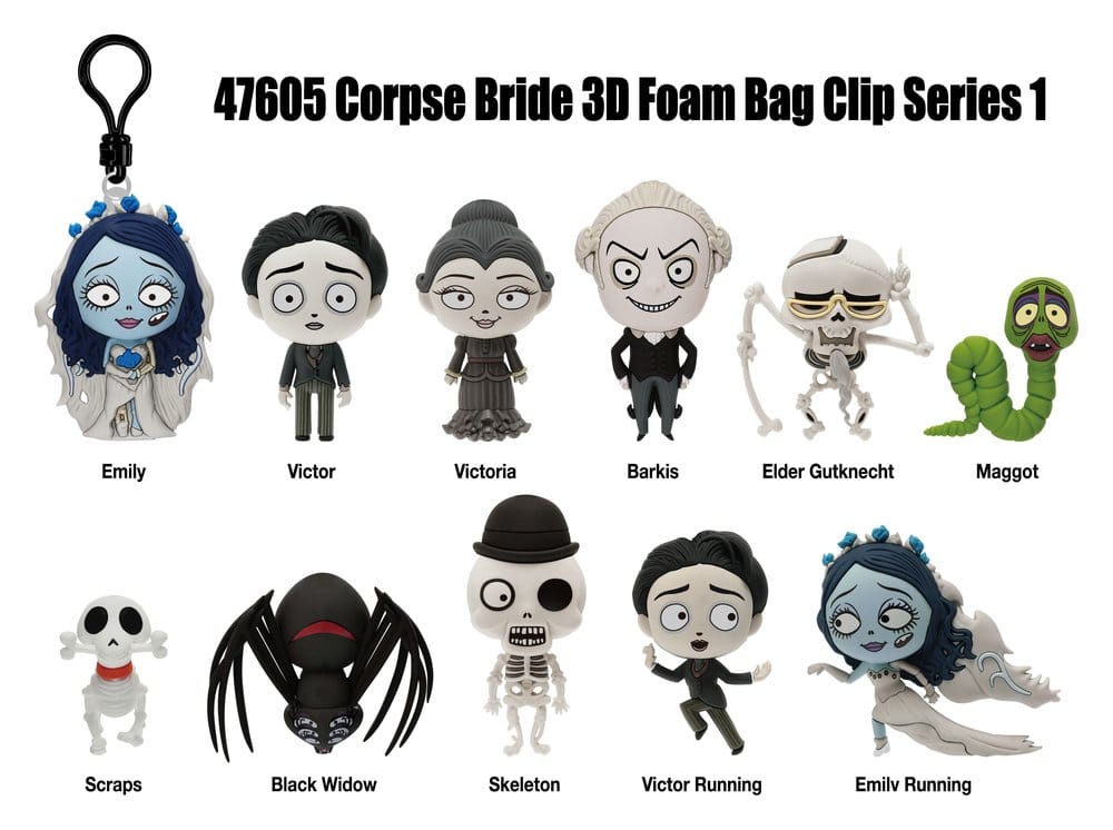 Corpse Bride – Hochzeit mit einer Leiche 3D PVC-Taschenanhänger Serie 1 Blind Bag Display (24)