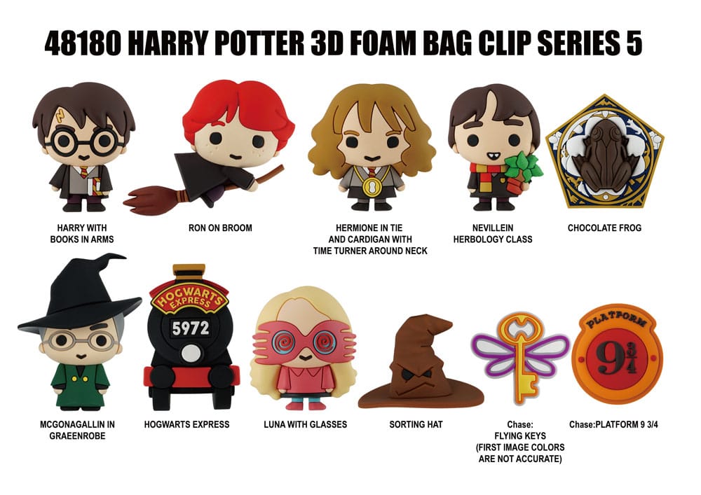 Harry Potter 3D PVC-Taschenanhänger Series 5 Display (24)              