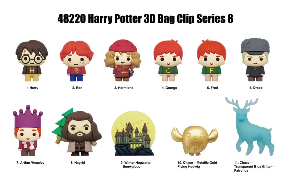 Harry Potter 3D PVC-Taschenanhänger Series 8 Display (24)