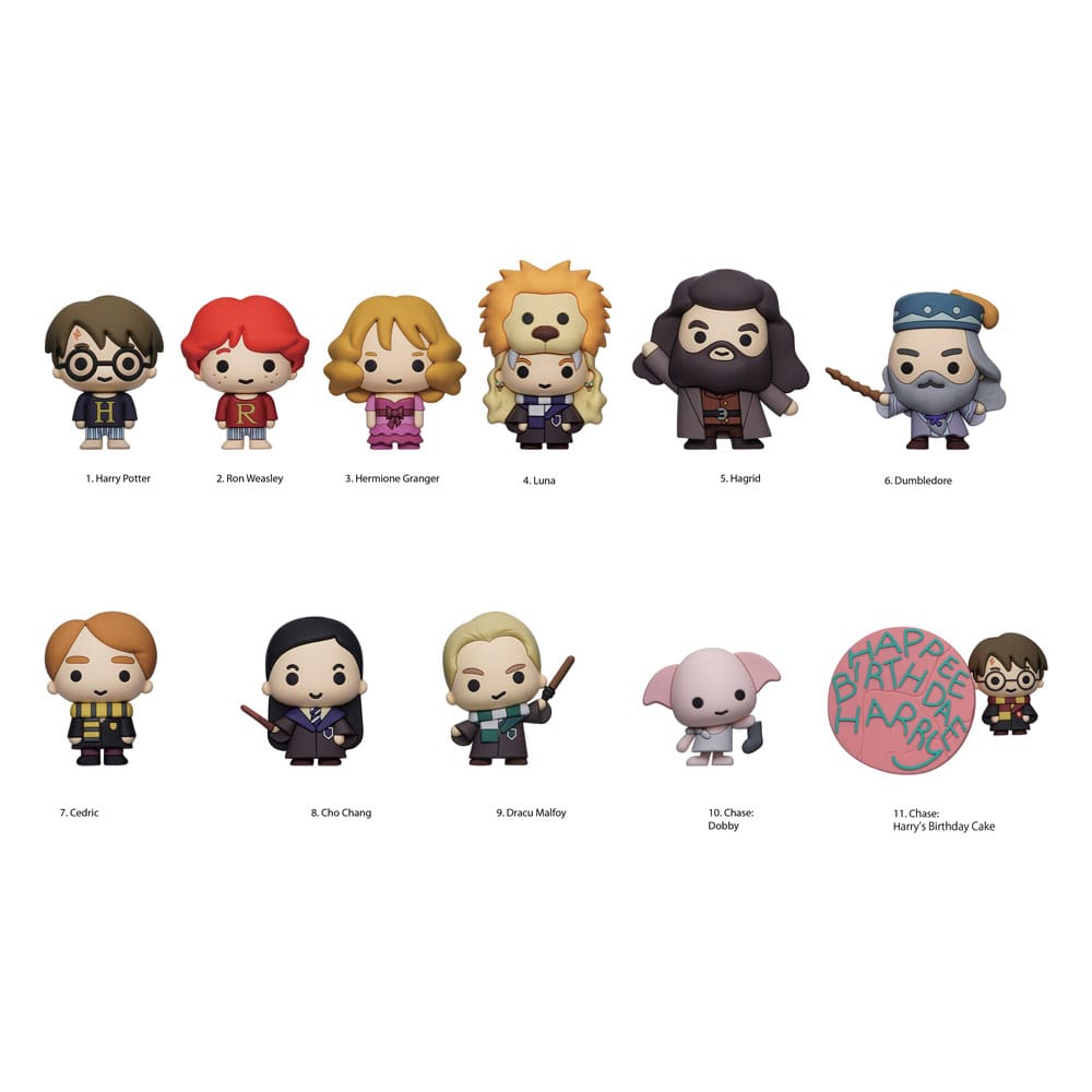 Harry Potter 3D PVC-Taschenanhänger Series 12 Display (24)      