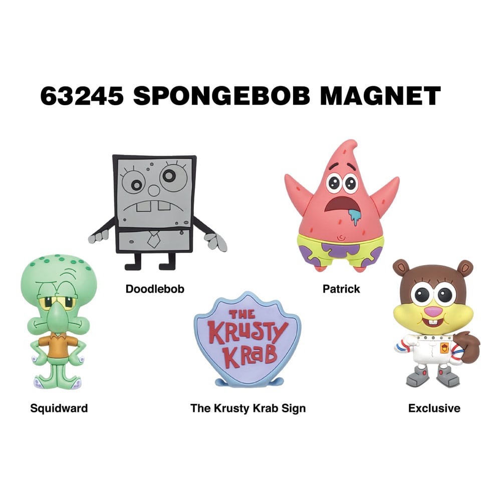 SpongeBob Schwammkopf 3D Magnete Series 1 Display (12)           