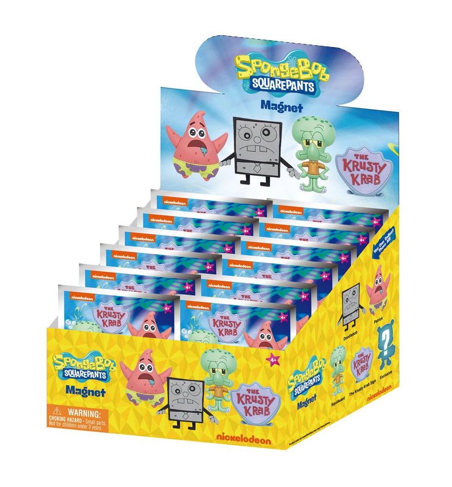 SpongeBob Schwammkopf 3D Magnete Series 1 Display (12)           
