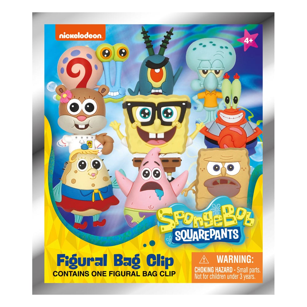 SpongeBob Schwammkopf 3D PVC-Taschenanhänger Classic Series 3 Display (24)            
