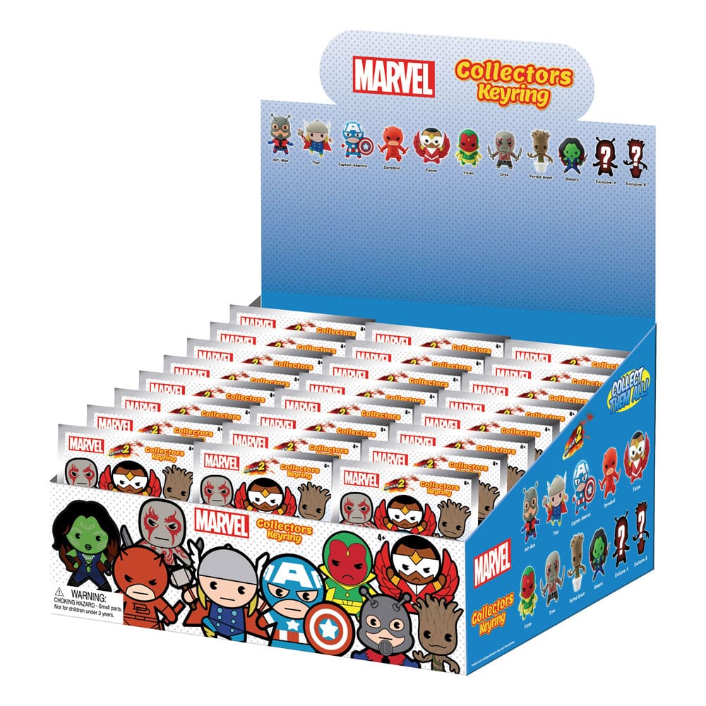 Marvel 3D PVC-Taschenanhänger Series 2 Display (24)          
