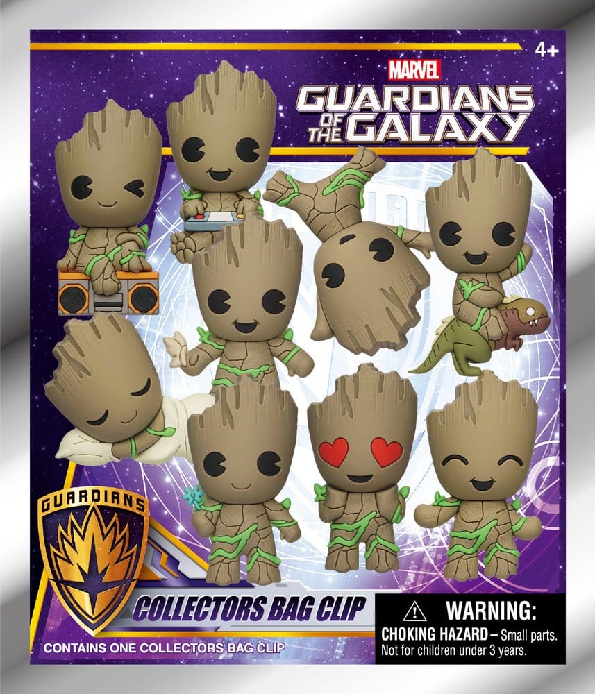 Marvel Groot 3D PVC-Taschenanhänger Serie 1 Blind Bag Display (24)