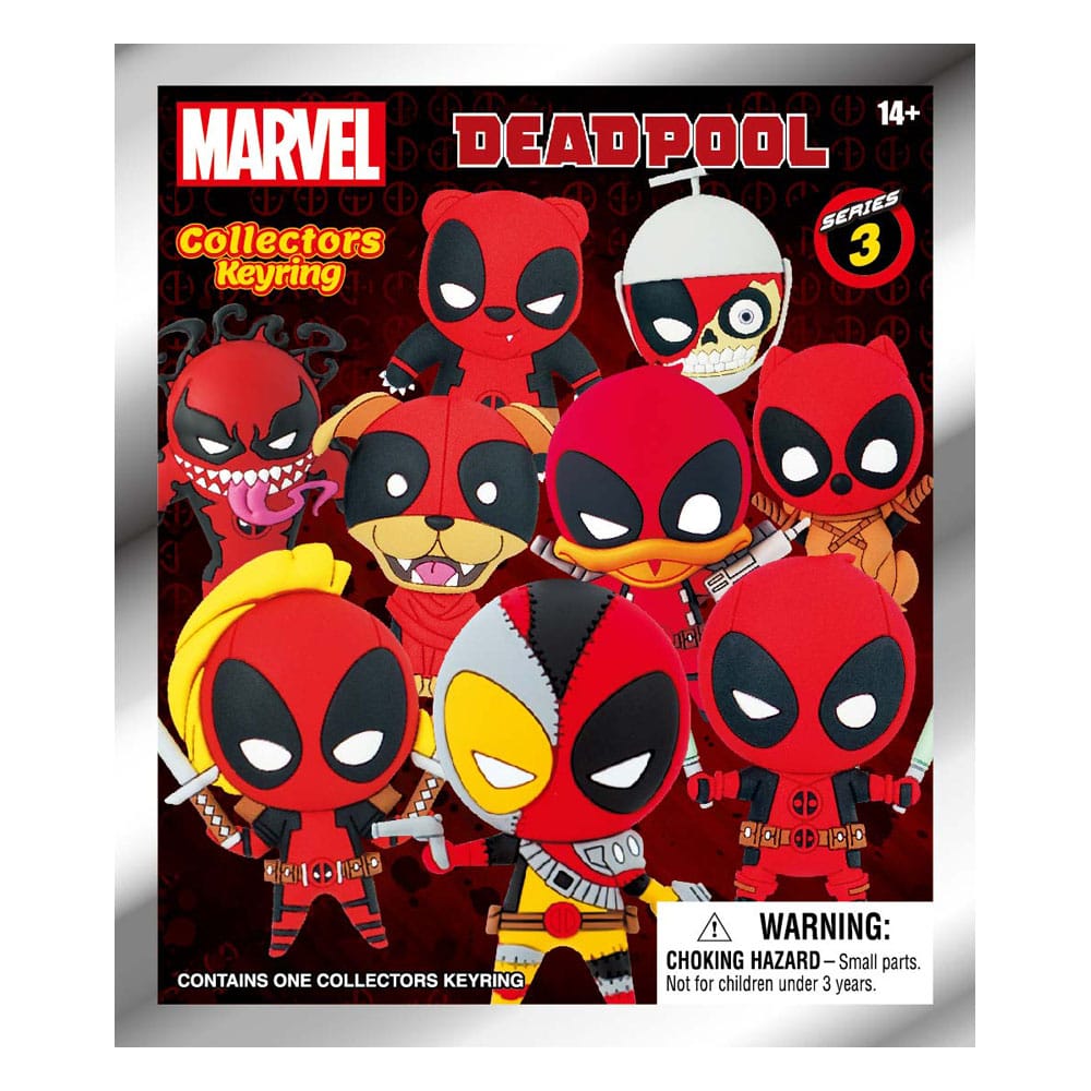 Marvel PVC-Taschenanhänger Deadpool Serie 3 Display (24) 
