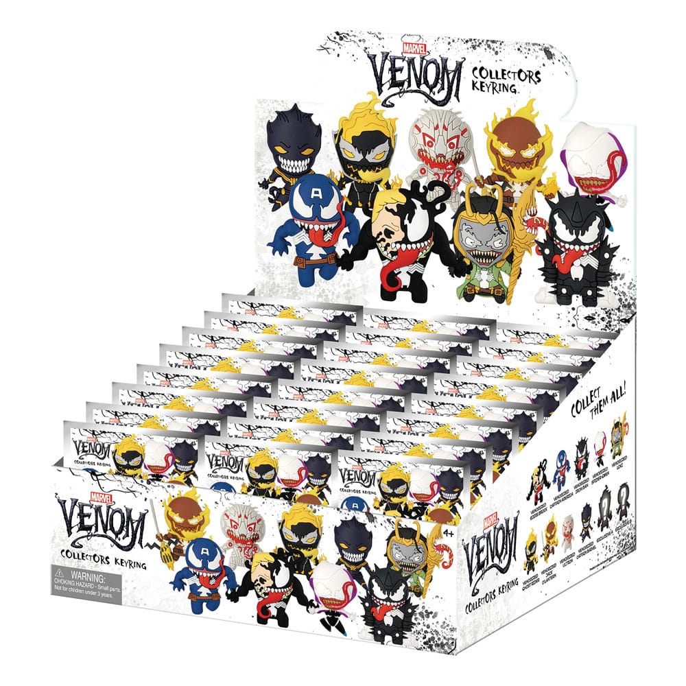 Venom 3D PVC-Taschenanhänger Series 1 Display (24)    
