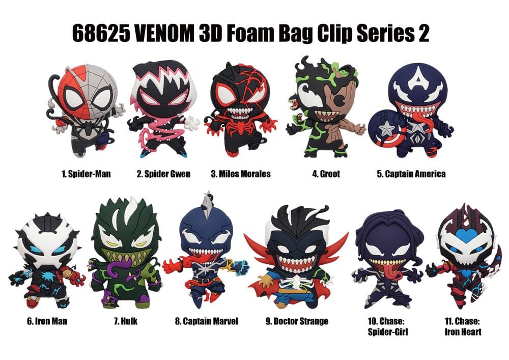 Venom 3D PVC-Taschenanhänger Series 2 Display (24) 