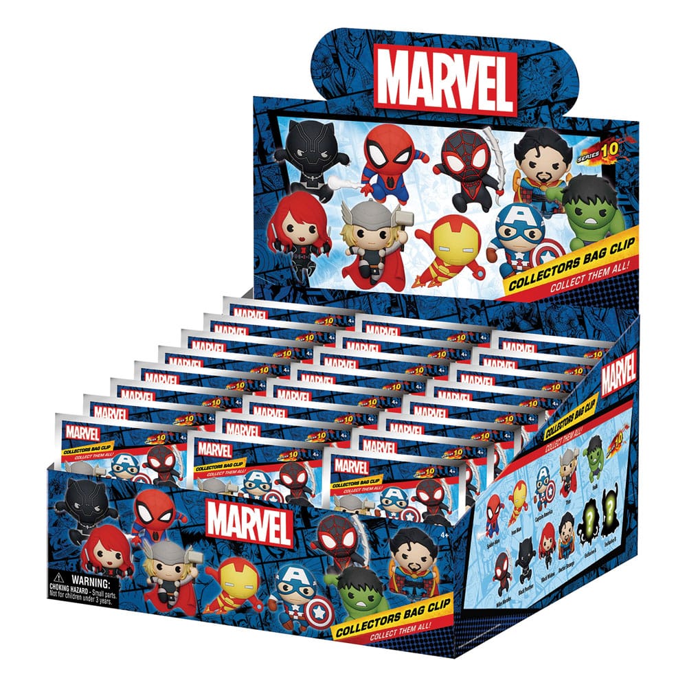 Marvel 3D PVC-Taschenanhänger Series 10 Classics Display (24)