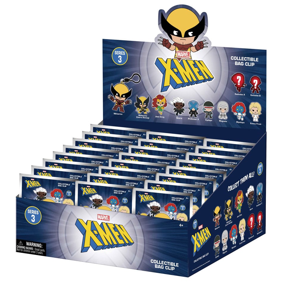 Marvel 3D PVC-Taschenanhänger X-men Classic Serie 3 Display (24)