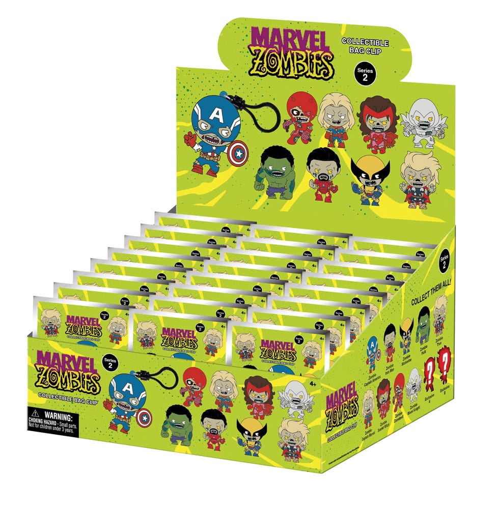 Marvel PVC-Taschenanhänger Serie 2 Zombies Display (24)