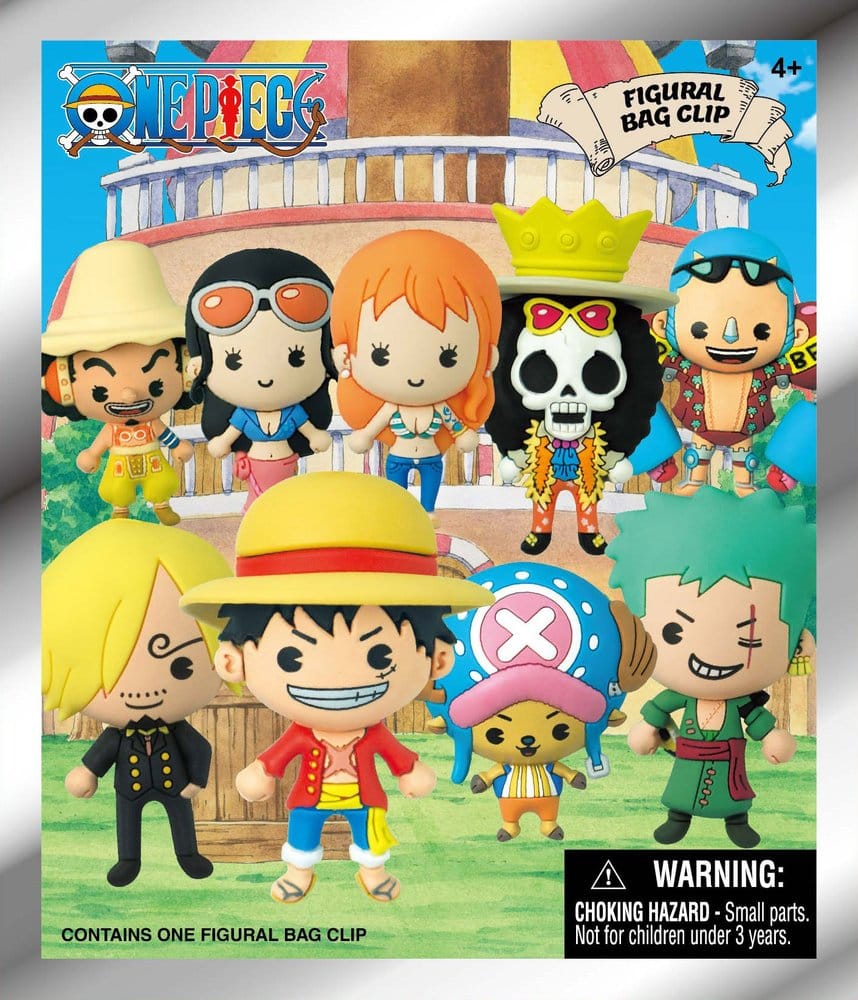 One Piece 3D PVC-Taschenanhänger Serie 1 Display (24)