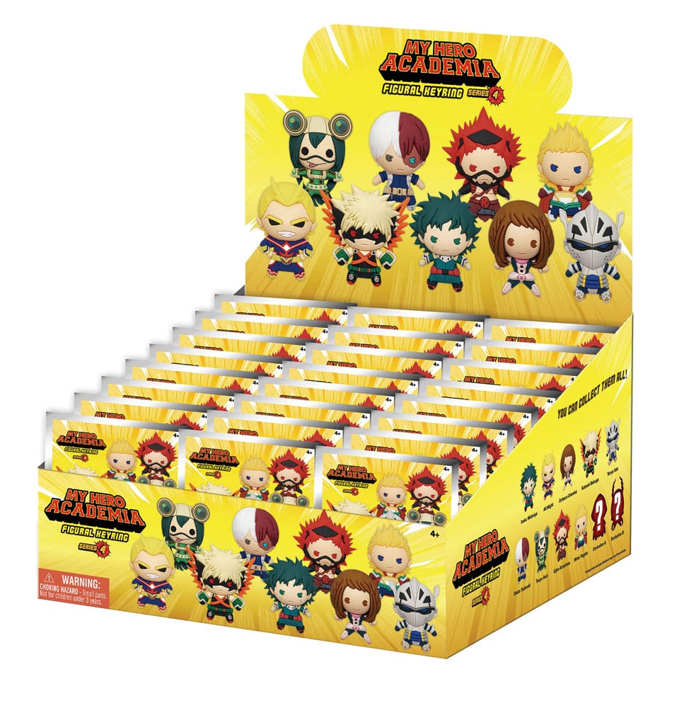 My Hero Academia 3D PVC-Taschenanhänger Series 4 Display (24)            