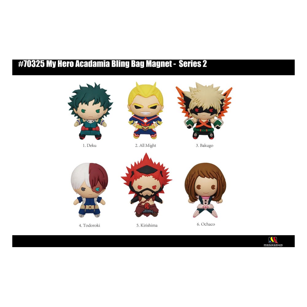 My Hero Academia 3D Magnete Series 2 Display (12)           