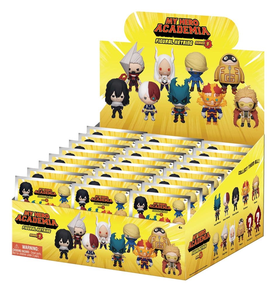 My Hero Academia 3D PVC-Taschenanhänger Serie 9 Blind Bag Display (24)
