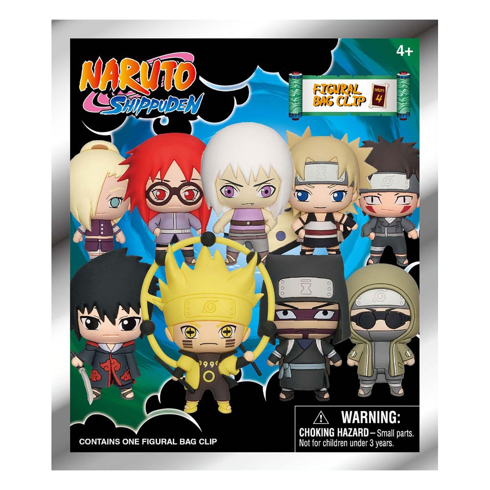 Naruto Shippuden 3D PVC-Taschenanhänger Series 4 Display (24)         