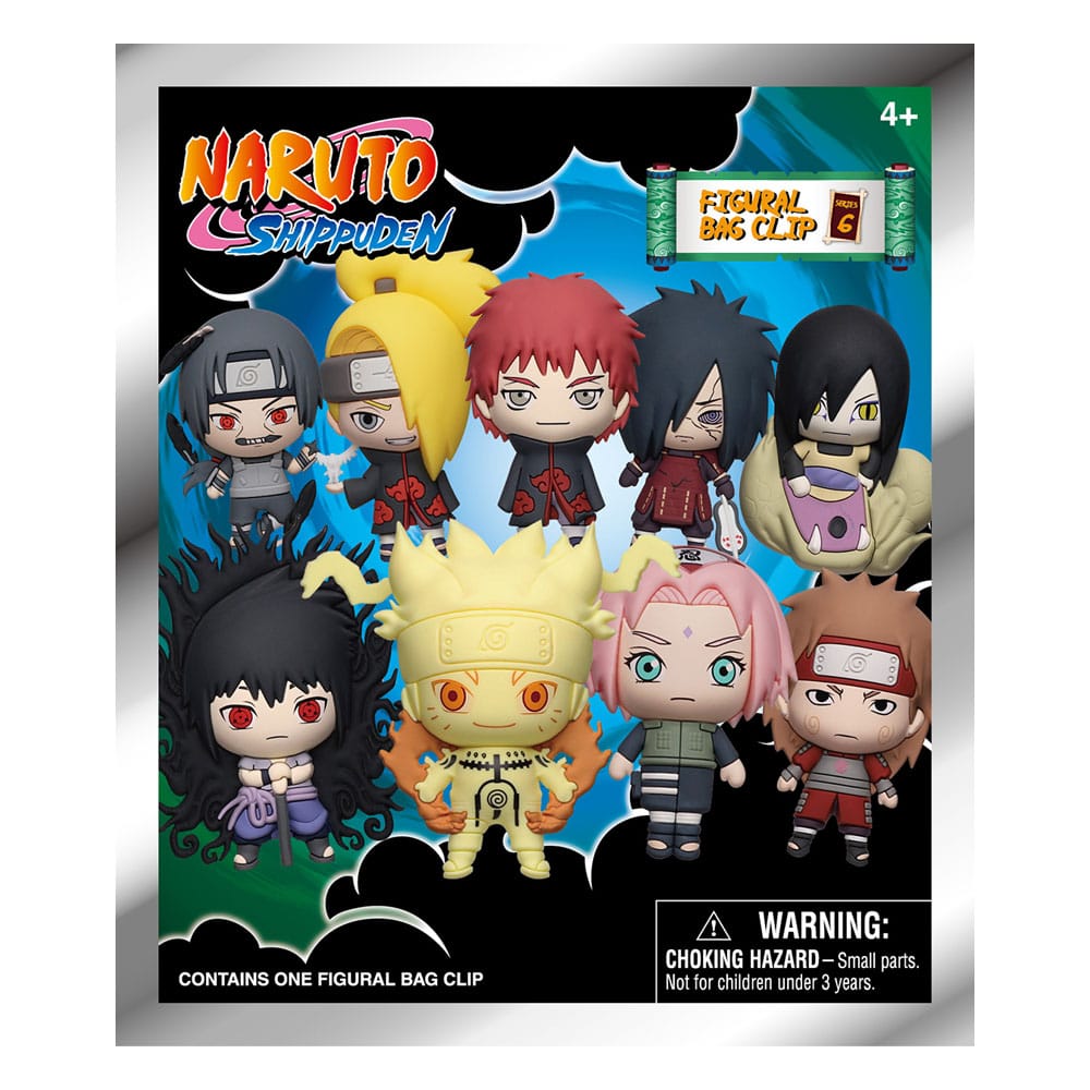Naruto 3D PVC-Taschenanhänger Series 6 Display (24)      