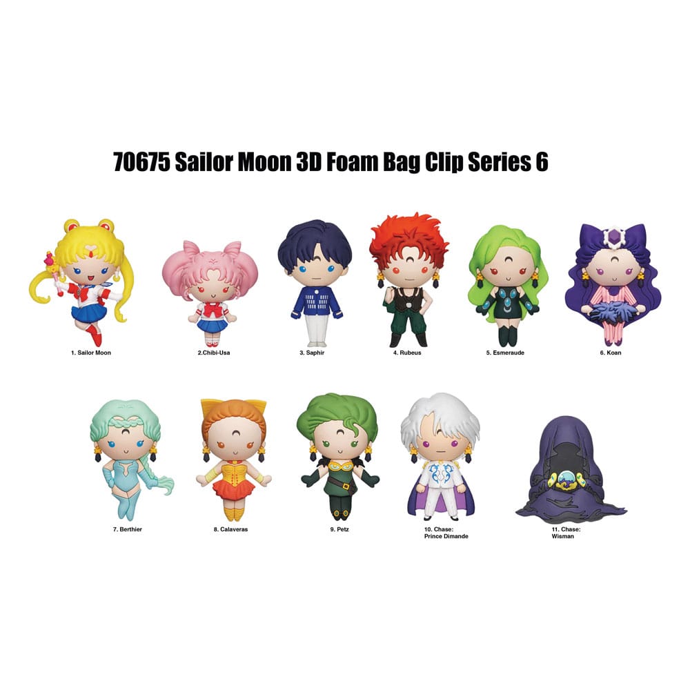 Sailor Moon 3D PVC-Taschenanhänger Series 6 Display (24)            