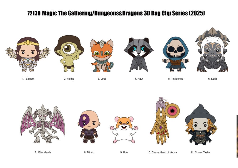 Magic the Gathering 3D PVC-Taschenanhänger Series 1 Display (24) 