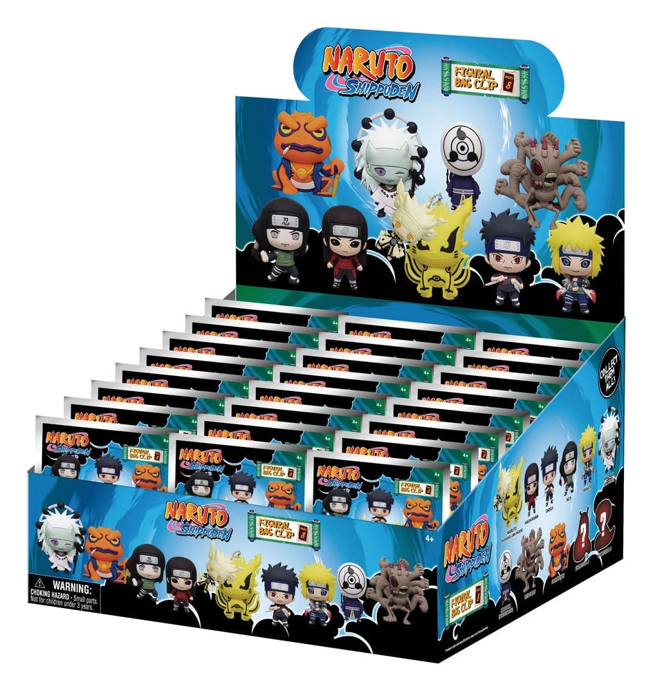 Naruto 3D PVC-Taschenanhänger Series 8 Display (24)