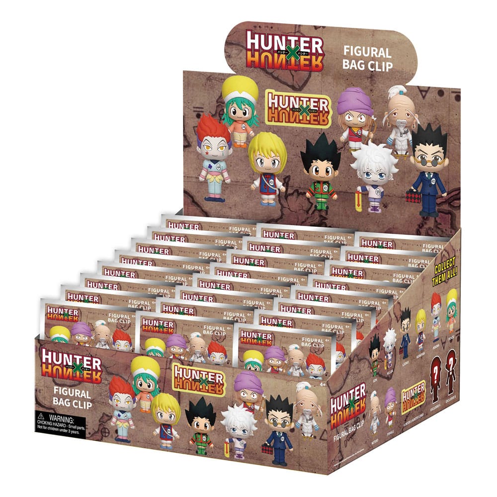 Hunter x Hunter 3D PVC-Taschenanhänger Serie 1 Display  (24)