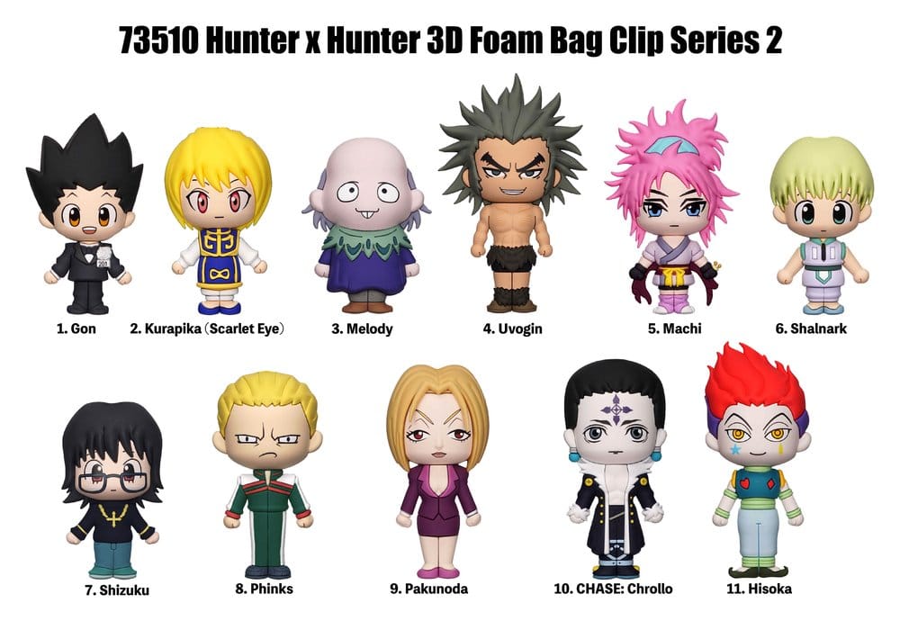 Hunter × Hunter 3D PVC-Taschenanhänger Series 2 Display (24)