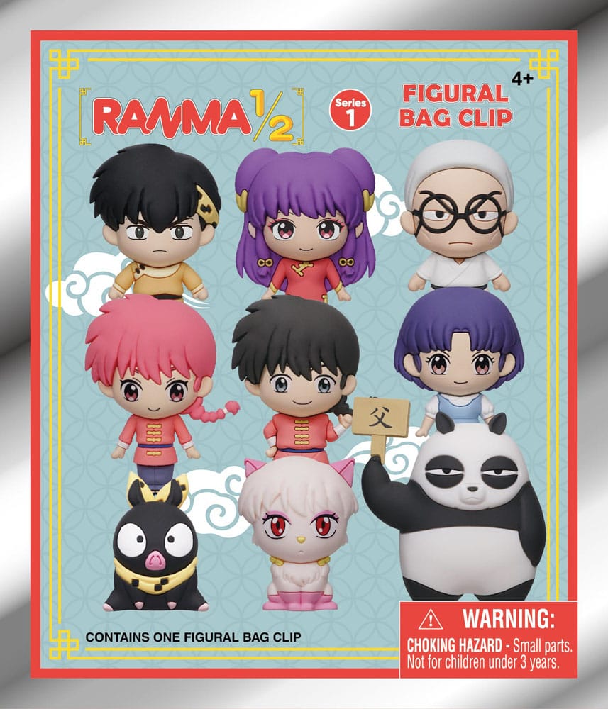 Ranma 1/2 3D PVC-Taschenanhänger Series 1 Display (24)      