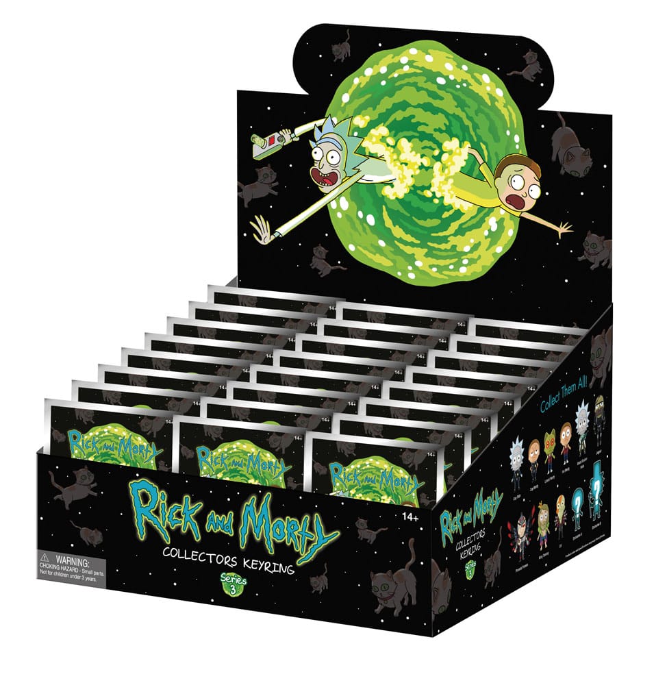 Rick and Morty PVC-Taschenanhänger Series 3 Display (24)