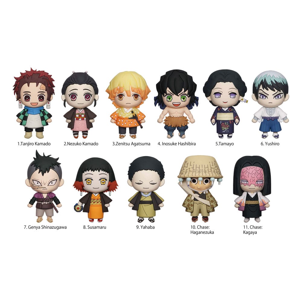 Demon Slayer: Kimetsu no Yaiba 3D PVC-Taschenanhänger Series 3 Display (24)       