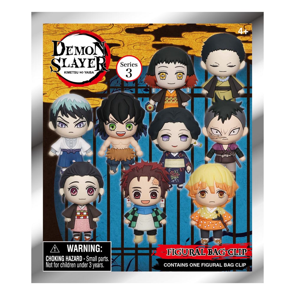 Demon Slayer: Kimetsu no Yaiba 3D PVC-Taschenanhänger Series 3 Display (24)       