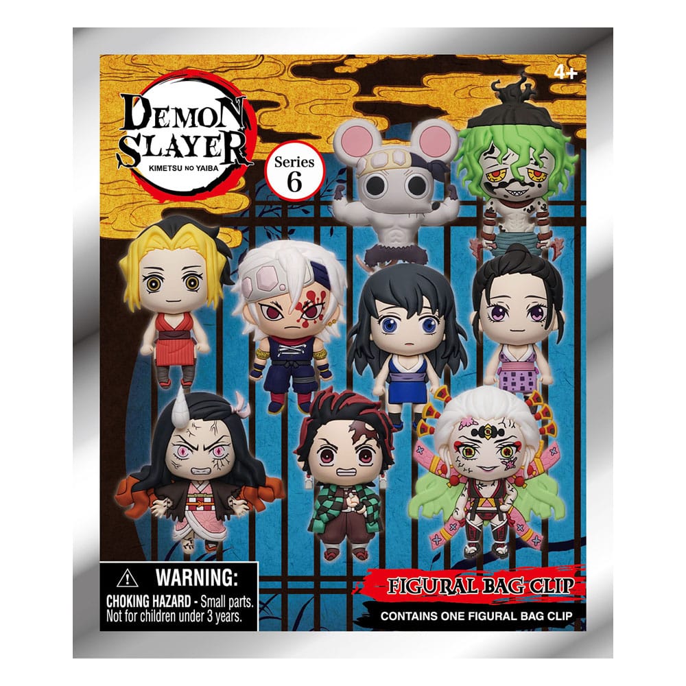 Demon Slayer: Kimetsu no Yaiba 3D PVC-Taschenanhänger Series 6 Display (24)      