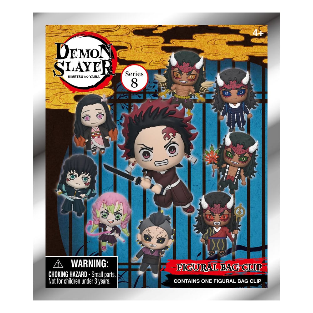 Demon Slayer Season 3 3D PVC-Taschenanhänger Serie 8 Display  (24)