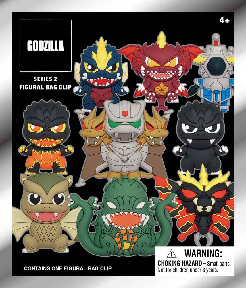 Godzilla 3D PVC-Taschenanhänger Series 2 Display (24)      
