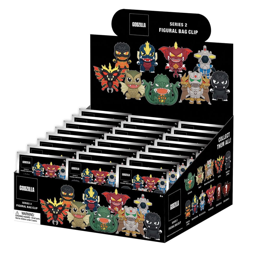 Godzilla 3D PVC-Taschenanhänger Series 2 Display (24)      