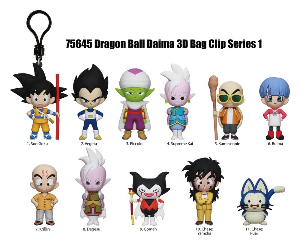 Dragon Ball Daima 3D PVC-Taschenanhänger Serie 1 Blind Bag Display (24)