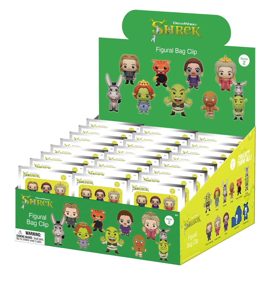 Shrek PVC-Taschenanhänger Series 2 Display (24)