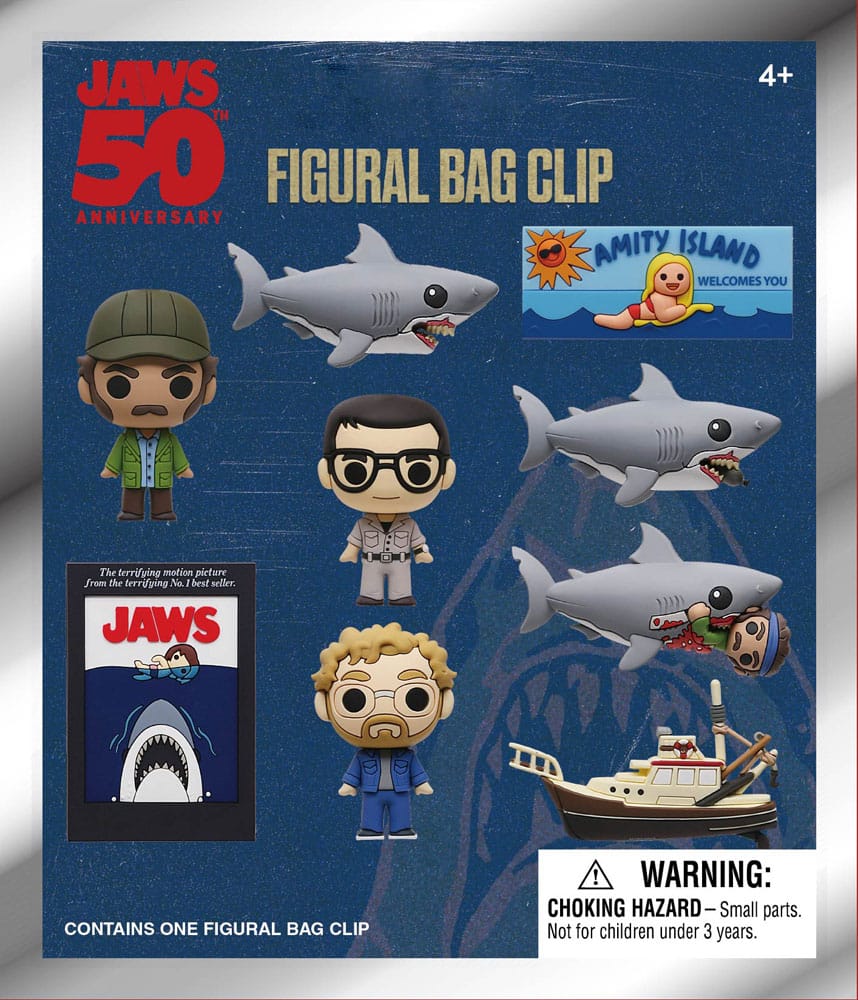 Der weiße Hai 3D PVC-Taschenanhänger 50th Anniversary Series 1 Display (24)
