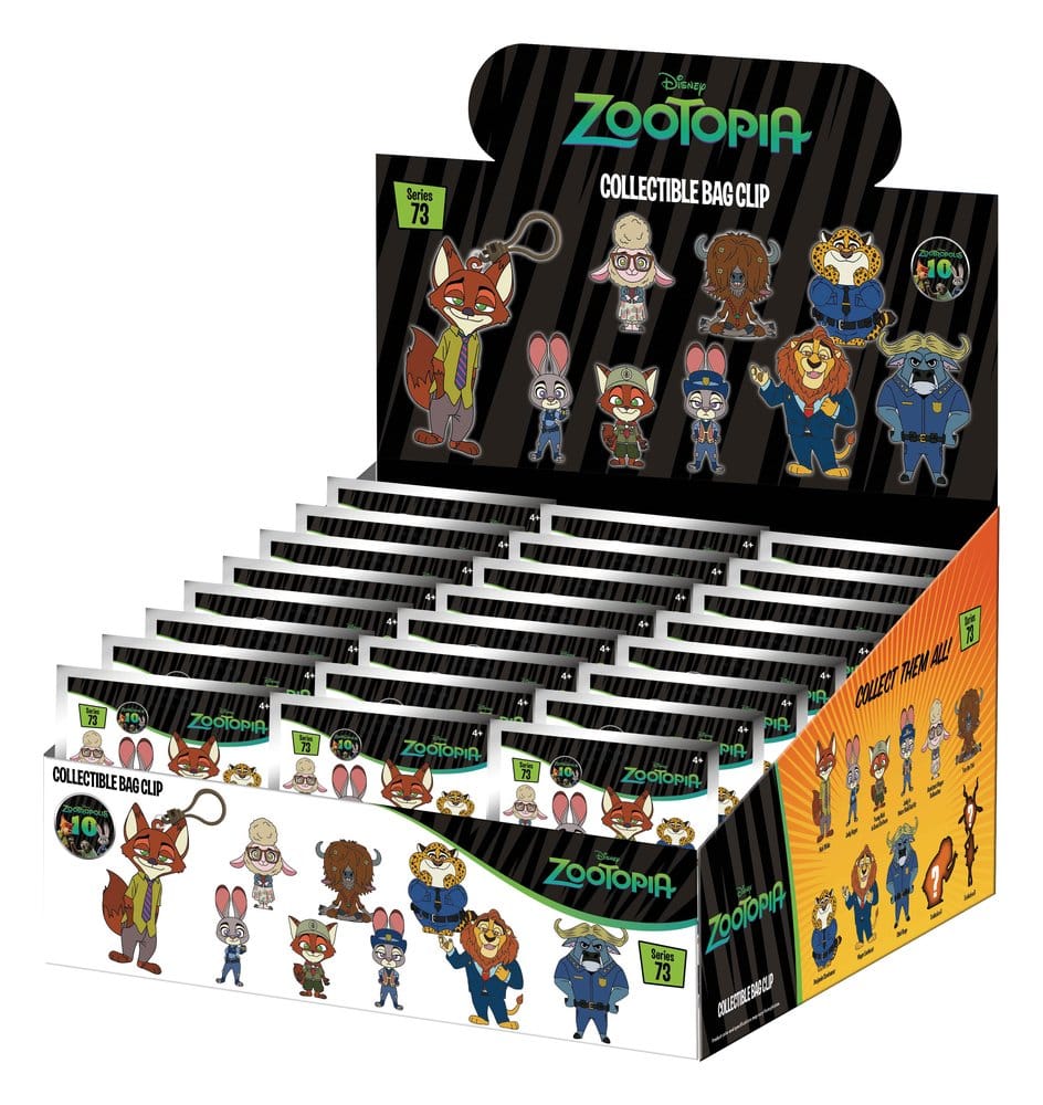 Zootopia 3D PVC-Taschenanhänger Serie 73 Display (24)