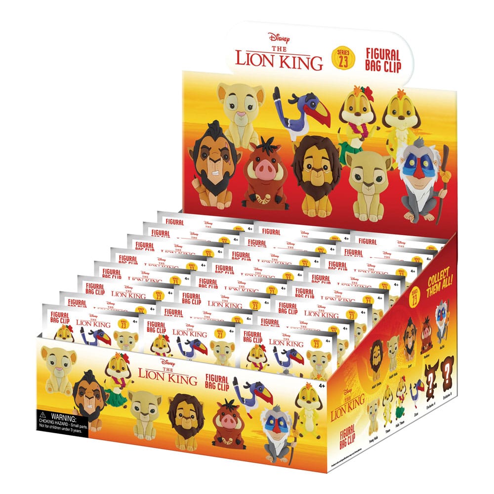 Disney 3D PVC-Taschenanhänger Display Lion King (24) 