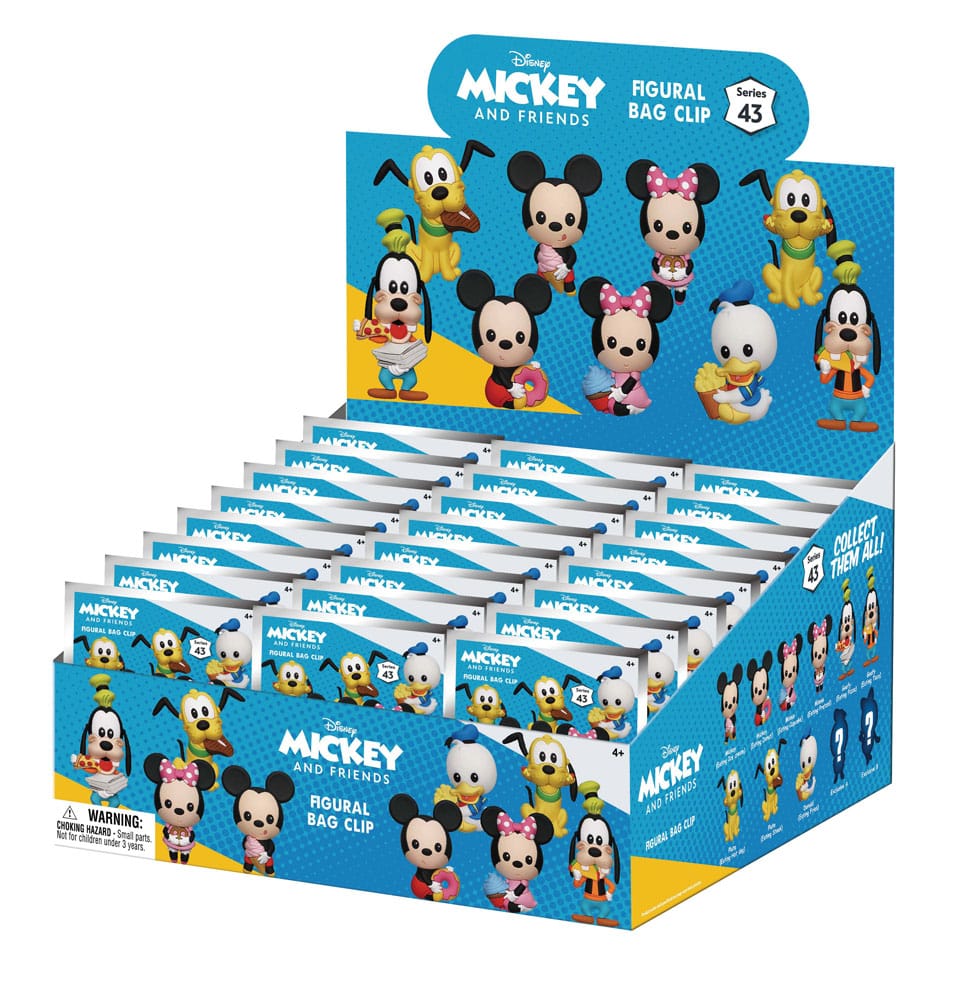 Mickey & Friends 3D PVC-Taschenanhänger Mickey & Friends with Food Series 43 Display (24)            
