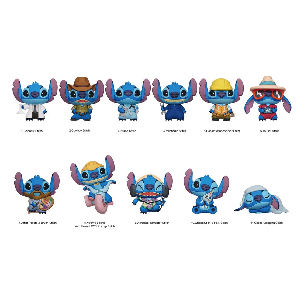 Lilo & Stitch 3D PVC-Taschenanhänger Series 6 Display (24)   