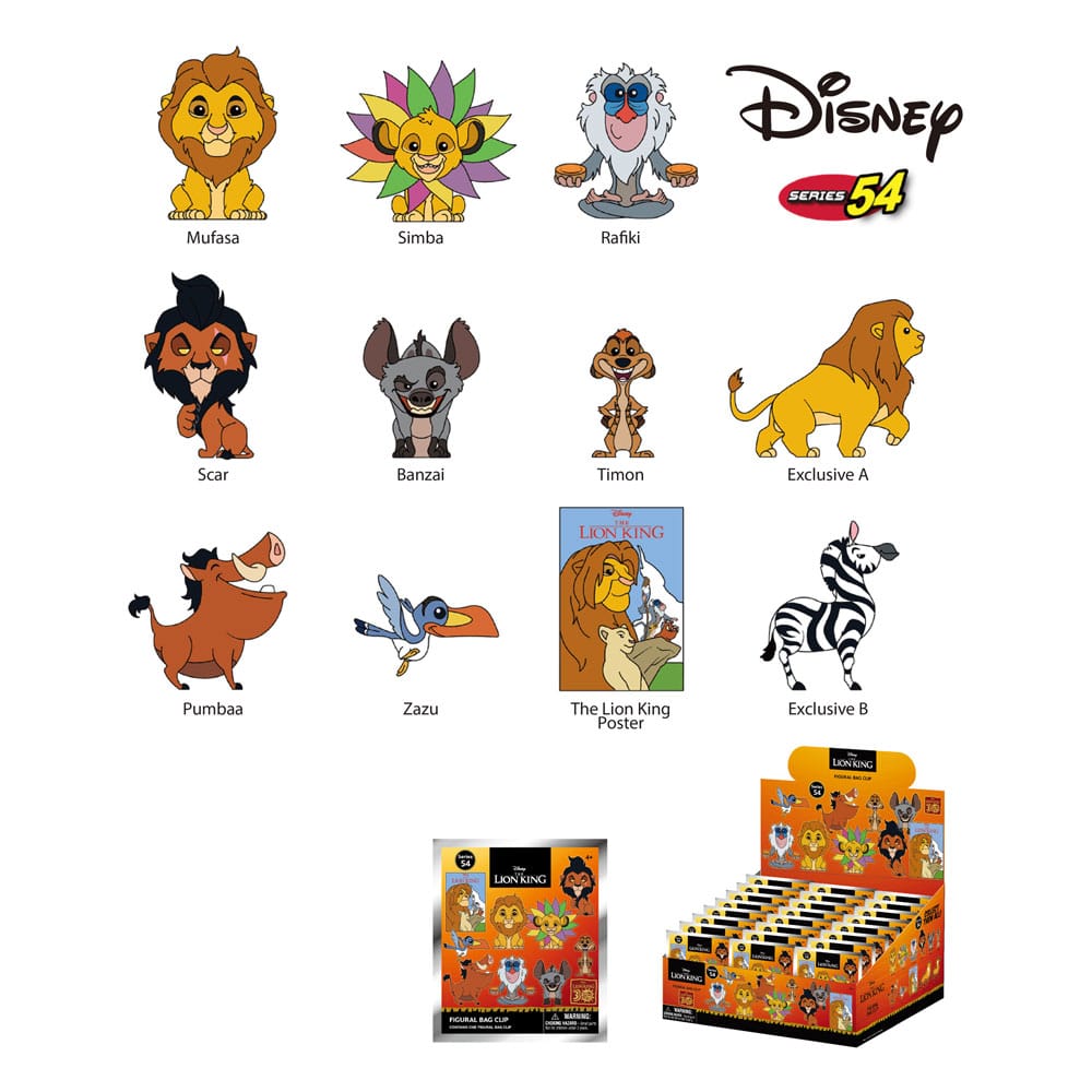 Disney 3D PVC-Taschenanhänger Der König der Löwen 30th Anniversary Display (24) 