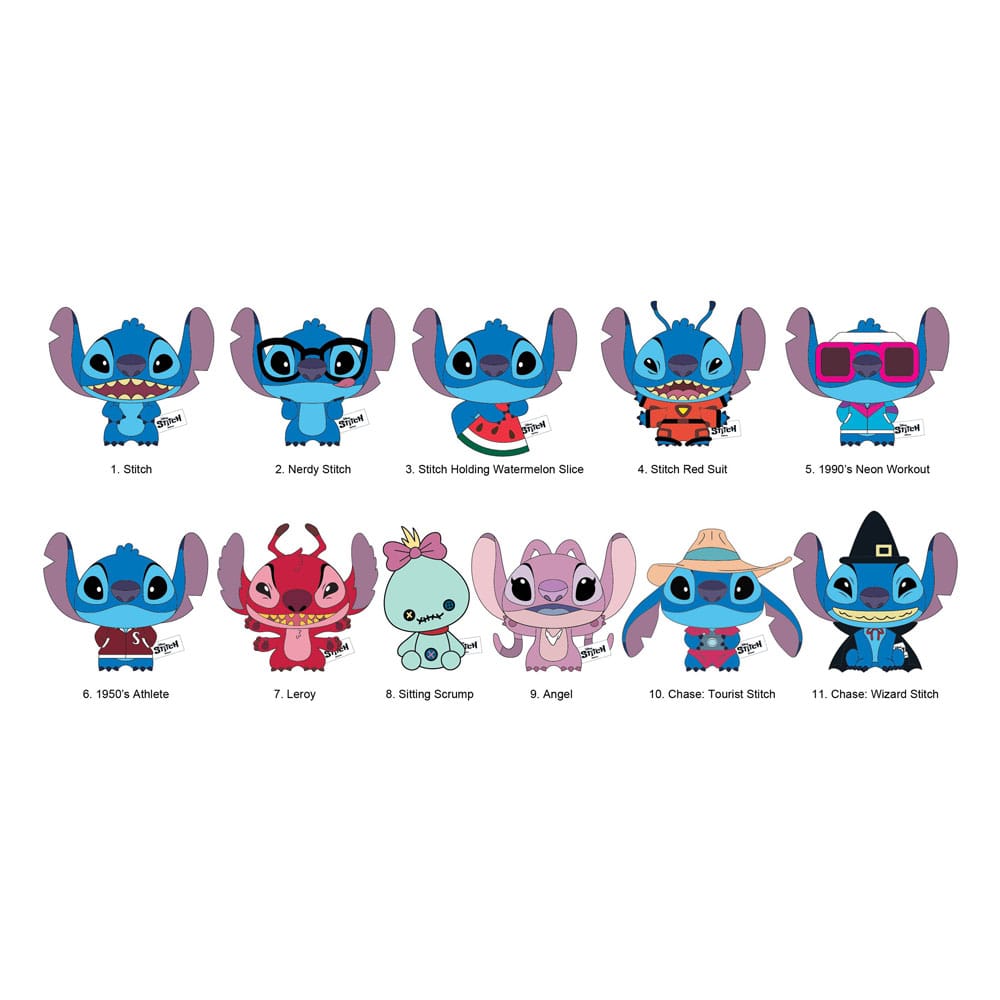 Lilo & Stitch Plüsch-Taschenanhänger Stitch Display (24)            