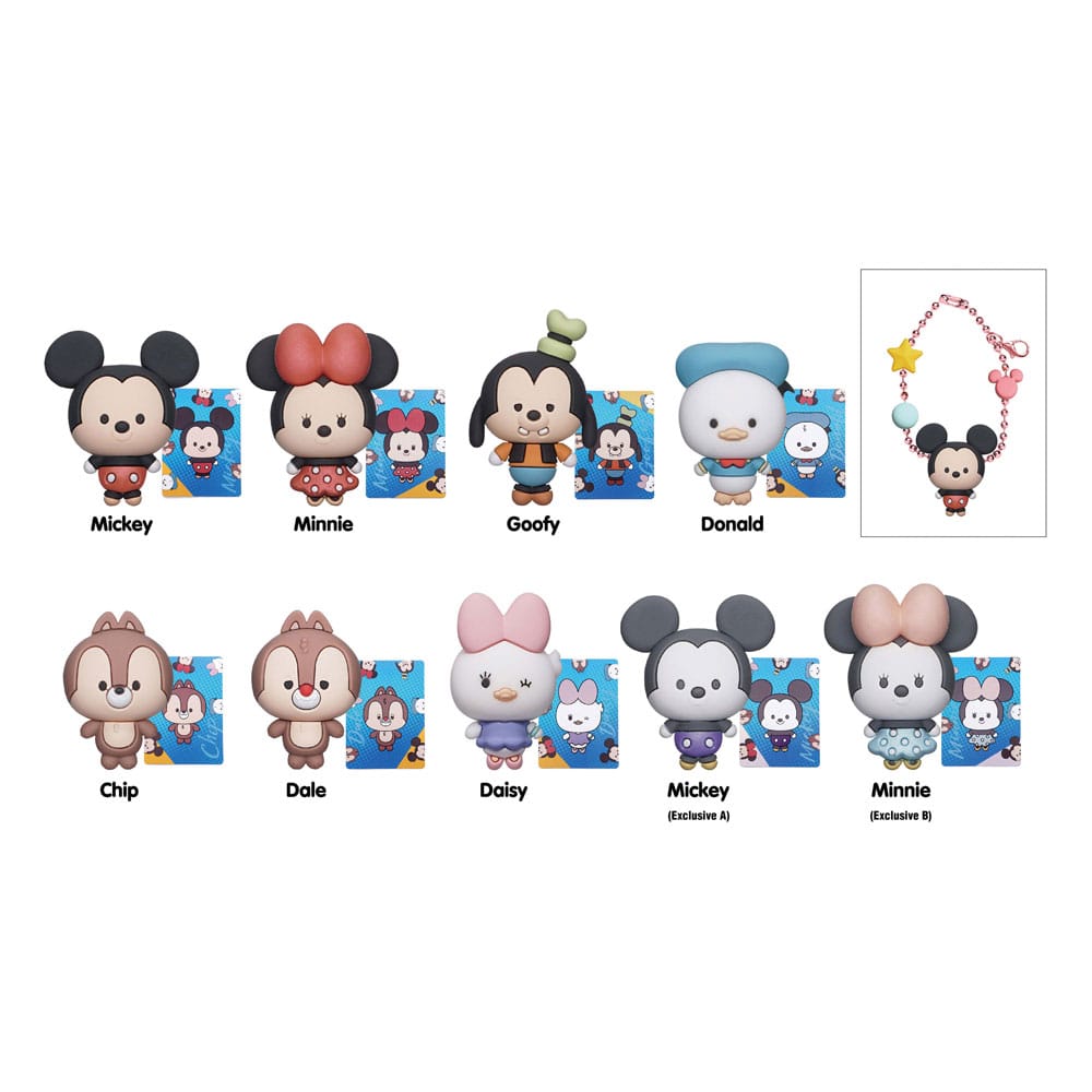 Disney Charm 3D PVC-Taschenanhänger Mickey & Friends Display (24)        
