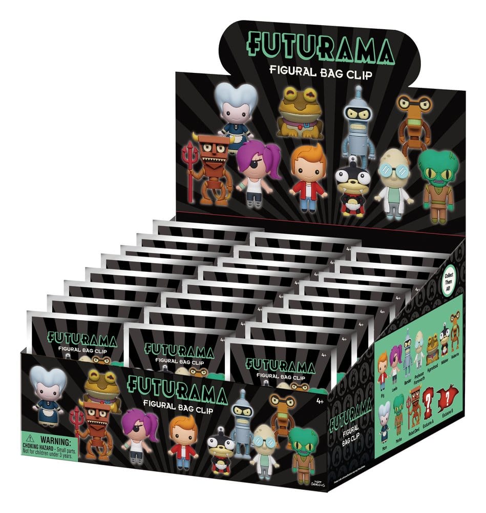Futurama 3D PVC-Taschenanhänger Series 1 Display (24)