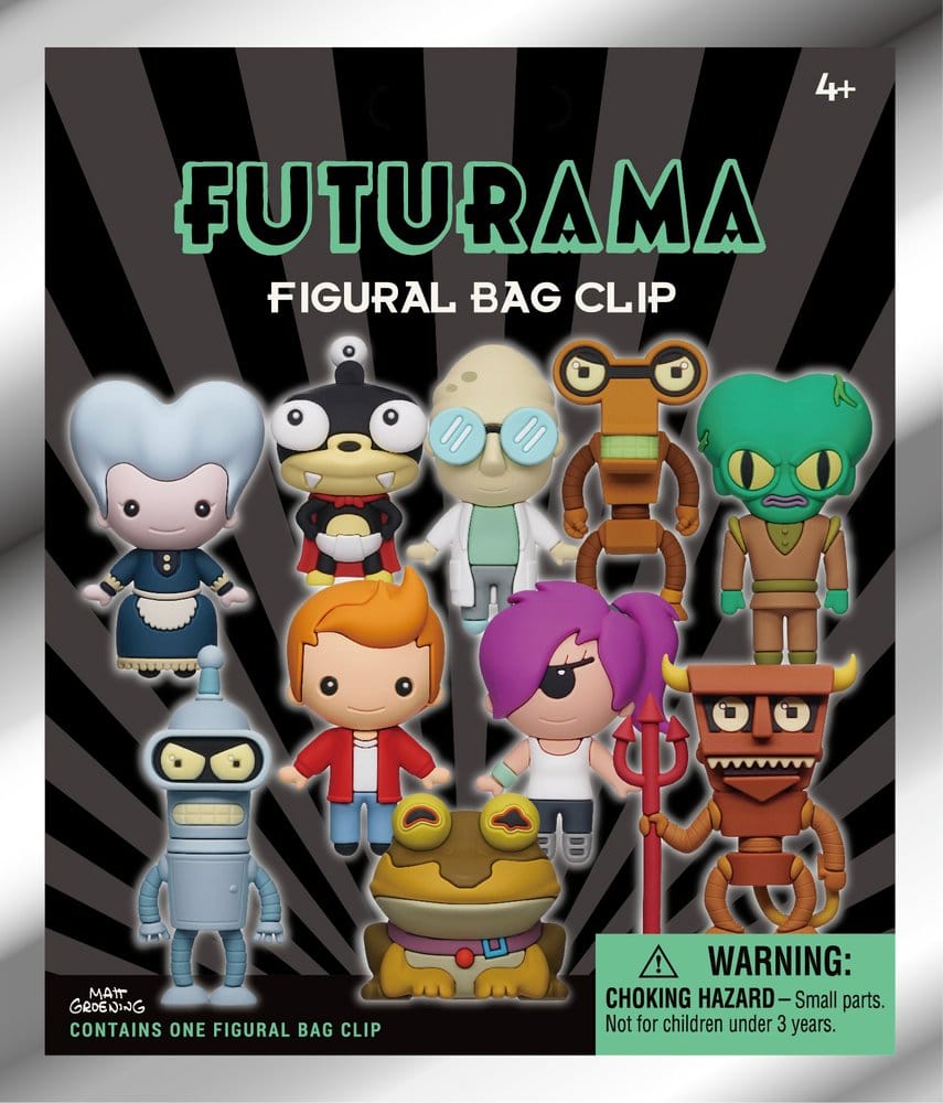 Futurama 3D PVC-Taschenanhänger Series 1 Display (24)